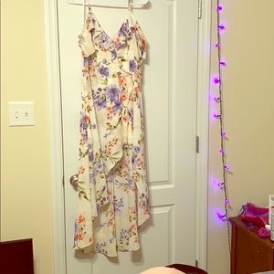 Floral long romper/dress